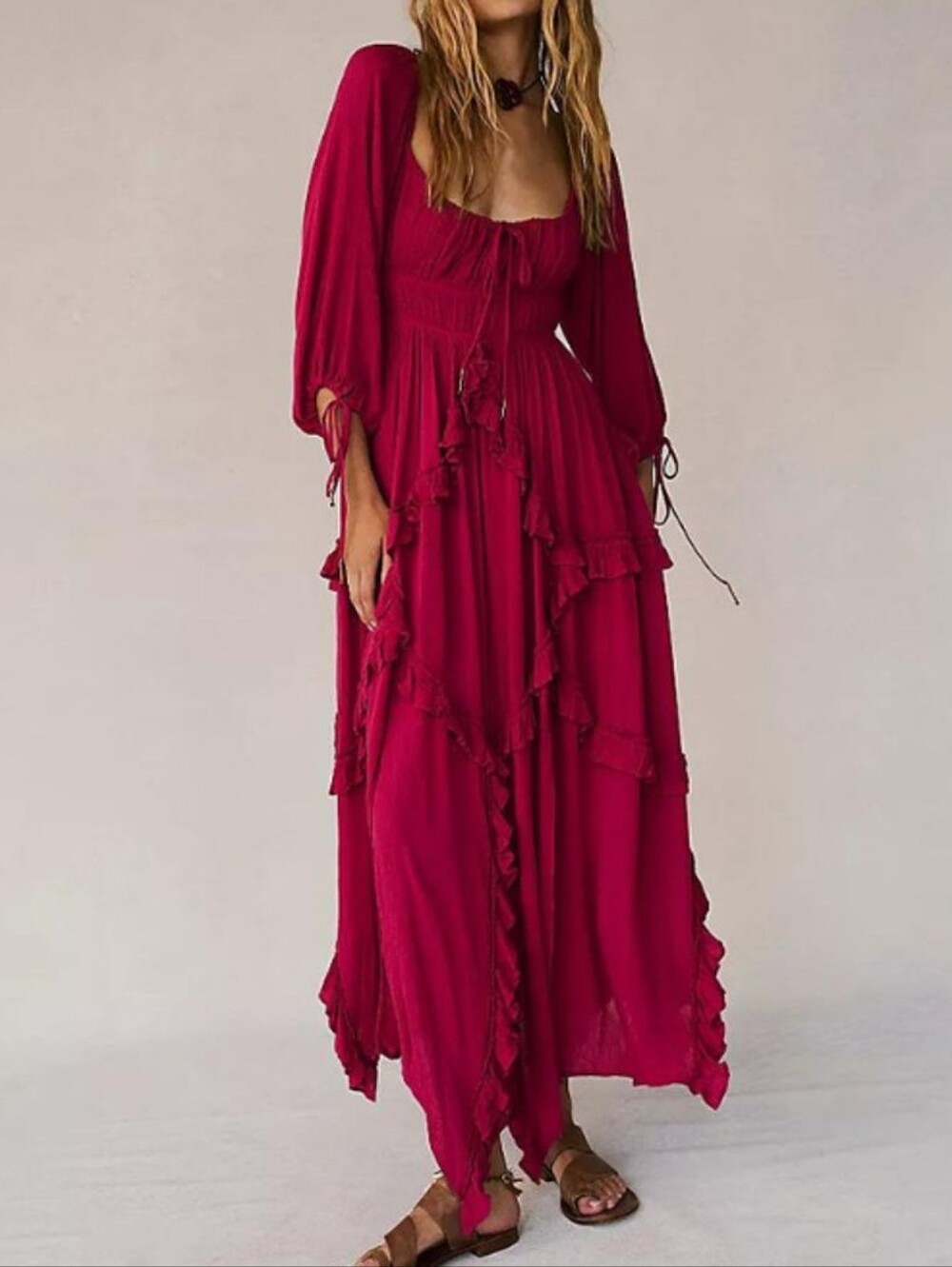 Free People In Your Dreams Maxi Dress - Magenta Rose